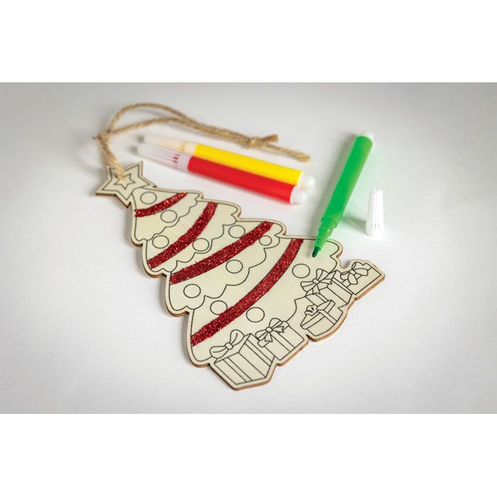 Weihnachtsschmuck Tanne COLORTREE - holz-16