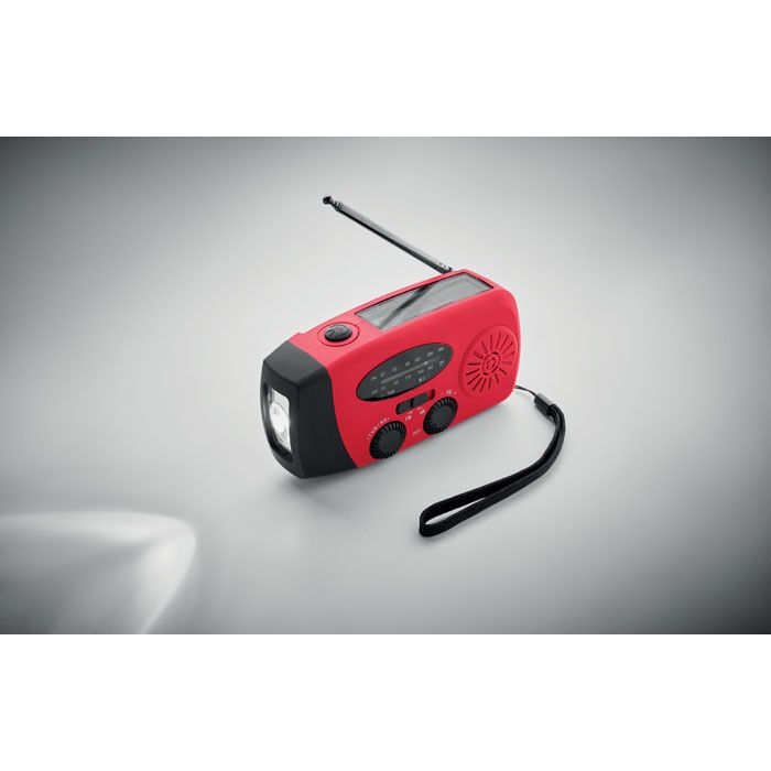 AM/FM Radio mit Taschenlampe MO2746- ONDA - rot-497