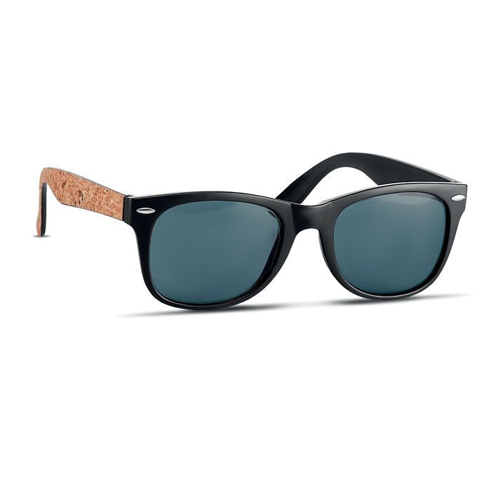 Sonnenbrille mit Kork PALOMA - schwarz-598