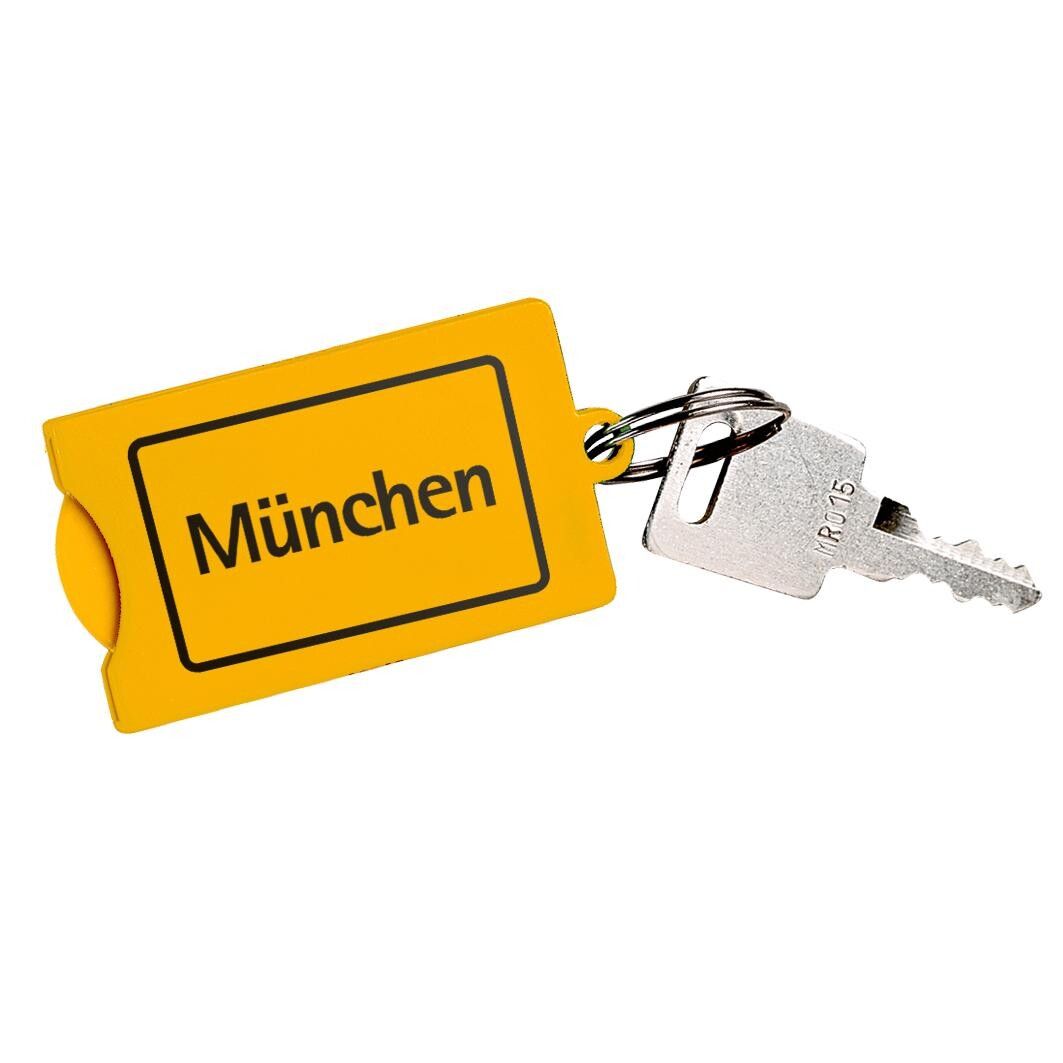 Chip-Schlüsselanhänger Square - standard-gelb-131
