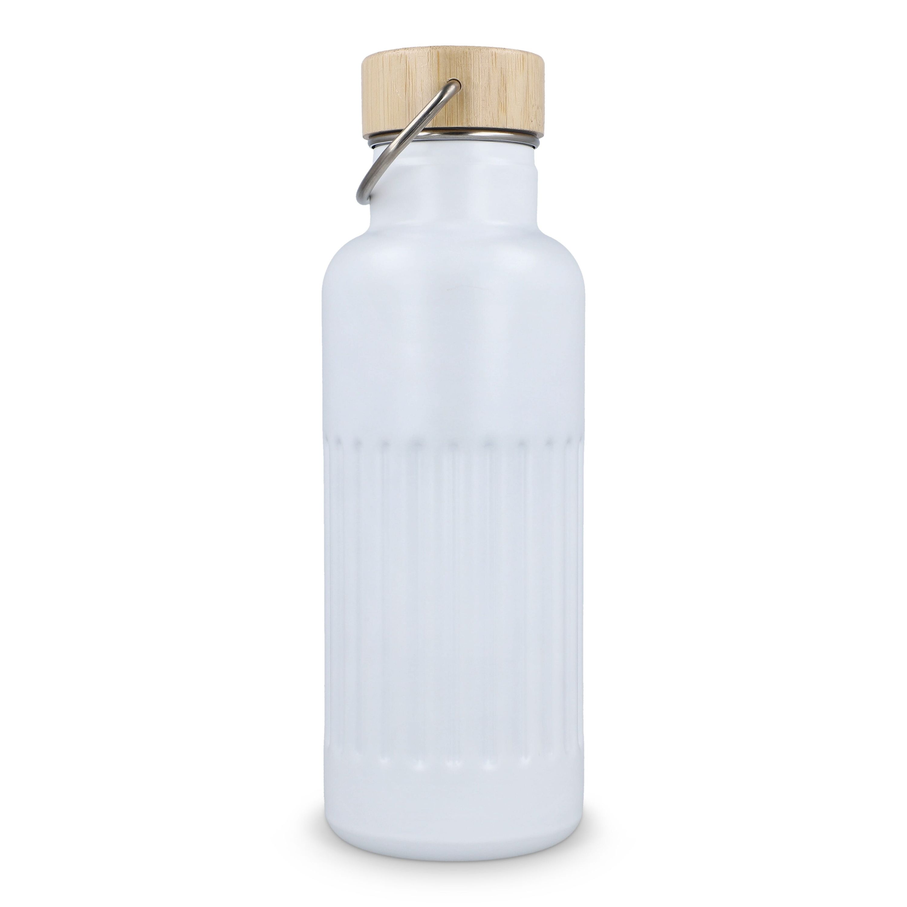 Recycelte Edelstahl-Isolierflasche 500 ml - weiss-820