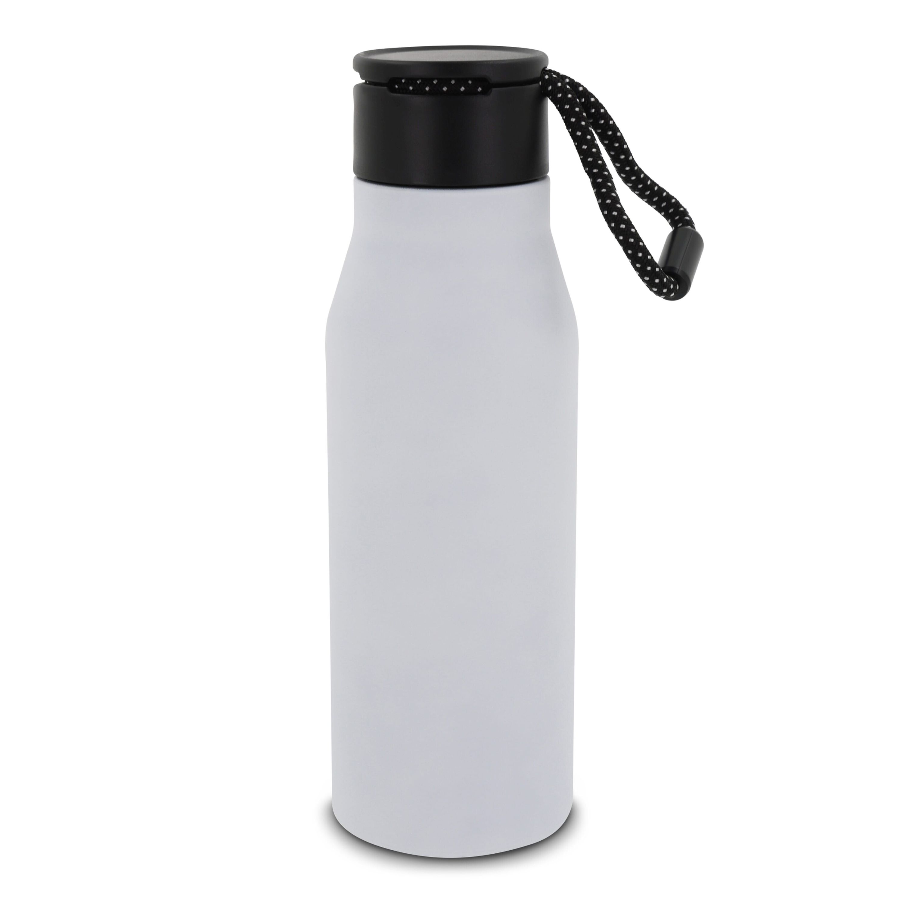 Isolierflasche mit Trageschlaufe 600ml - weiss-859