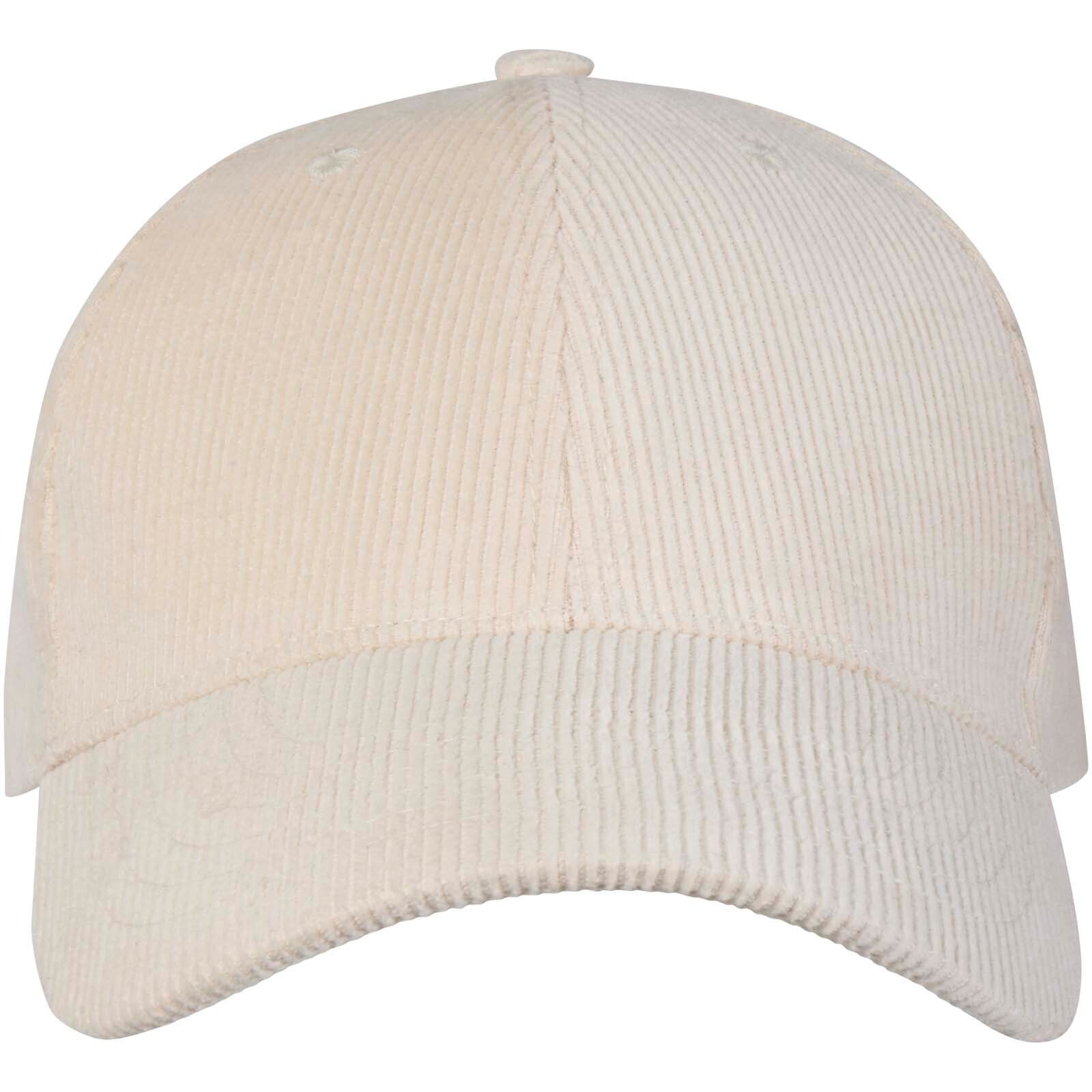 Hutton Cap aus recyceltem Cord mit 6 Segmenten - sandstone-646