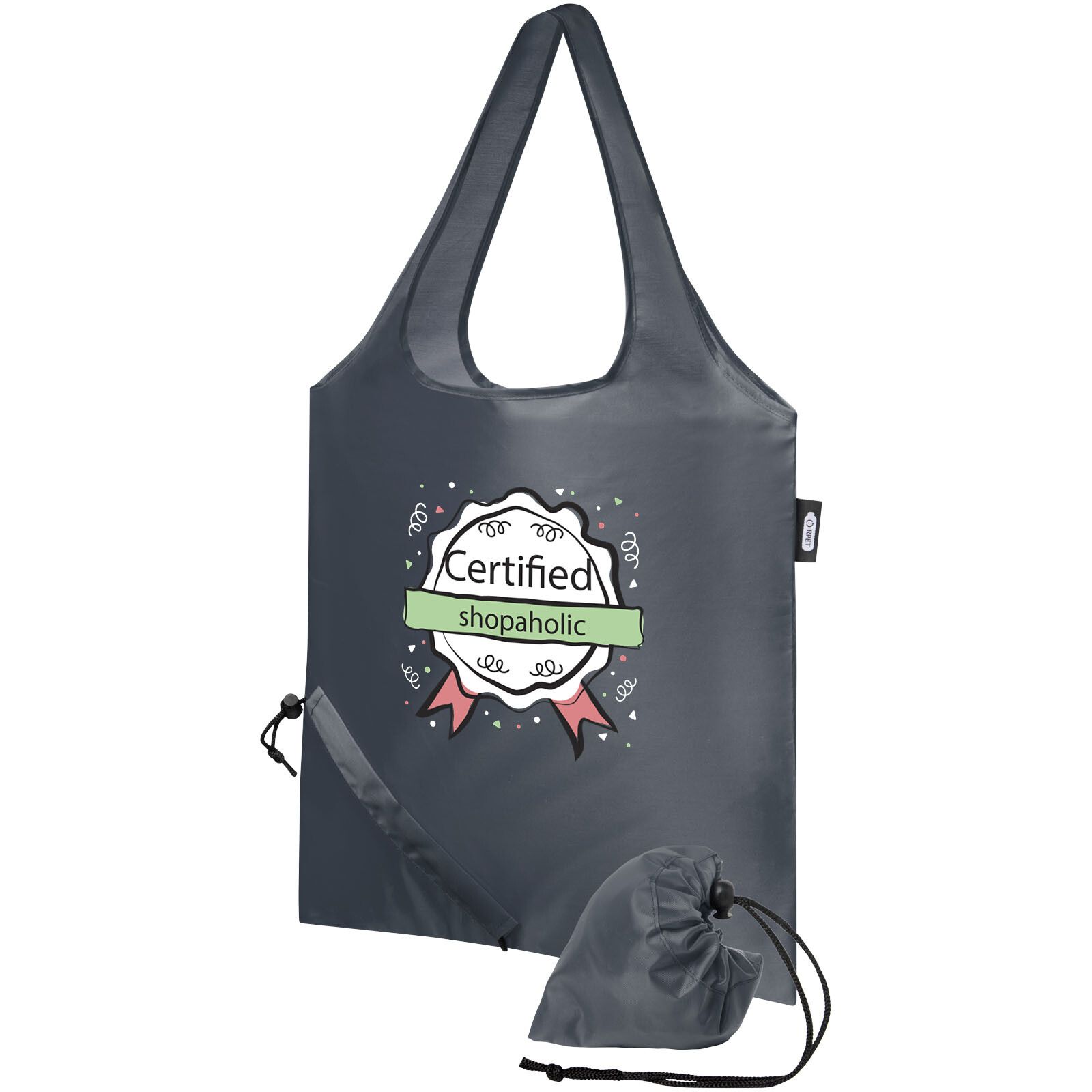 Sabia faltbare RPET Tragetasche 7L - charcoal-200