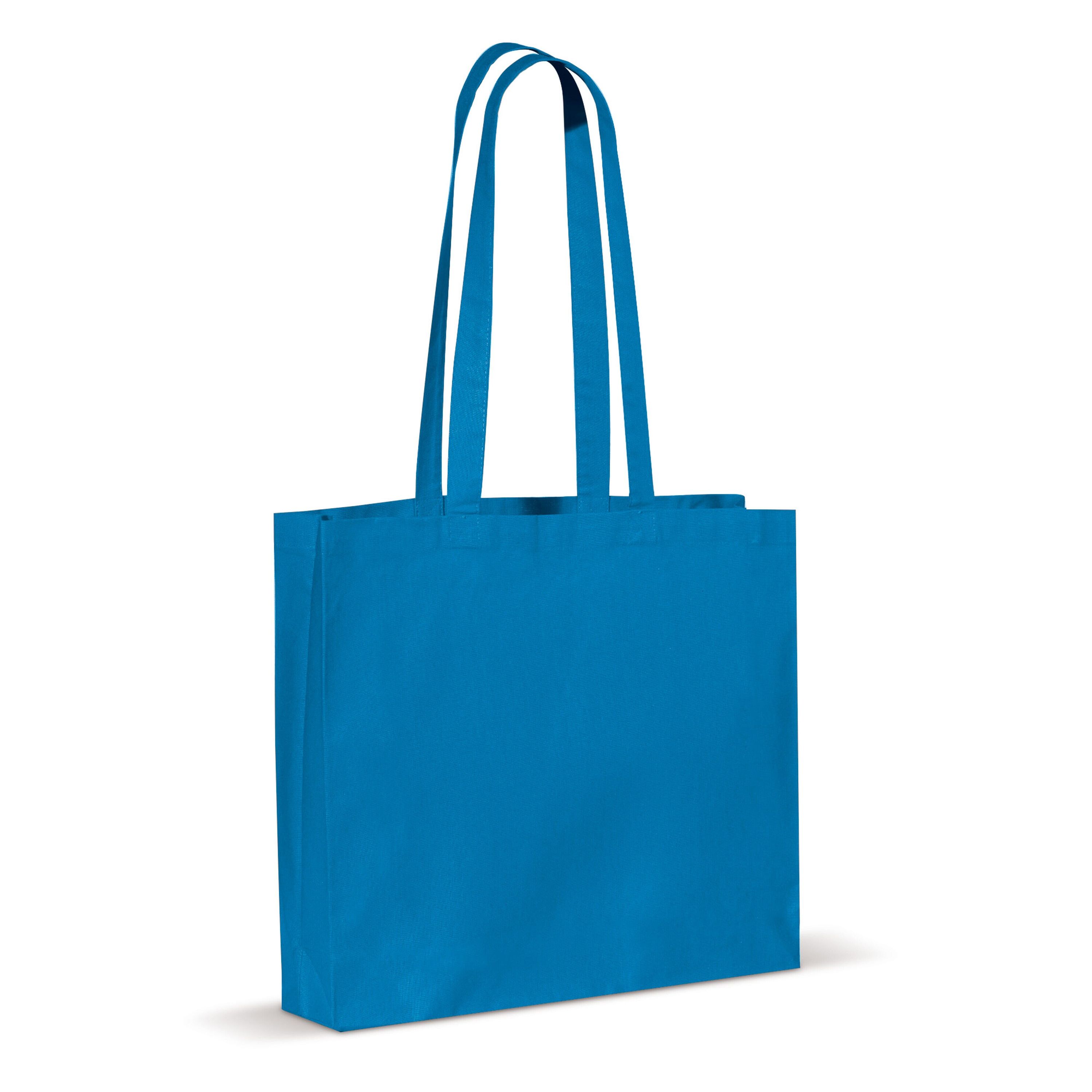 Umhängetasche baumwolle OEKO-TEX® 140g/m² 40x10x35cm - hellblau-711