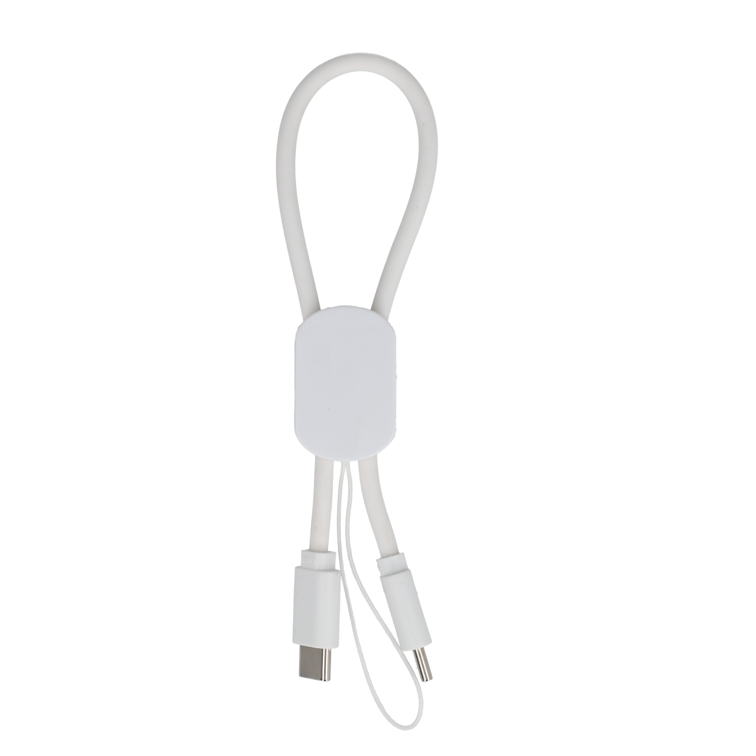 USB-C-Schlüsselanhänger-Kabel 60 W - weiss-142