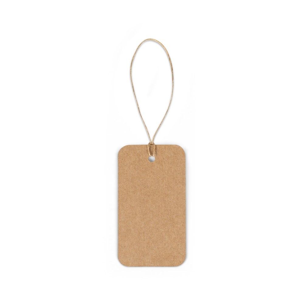 LABEL RECTANGULAR Rechteckiges Etikett aus 100% Recyclingpapier - natur-18