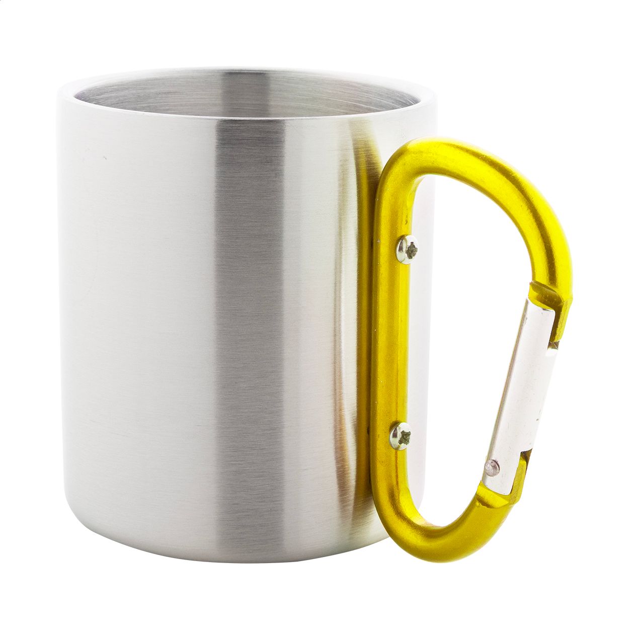 Cadisha Edelstahlbecher, 200 ml - gelb - silber-840