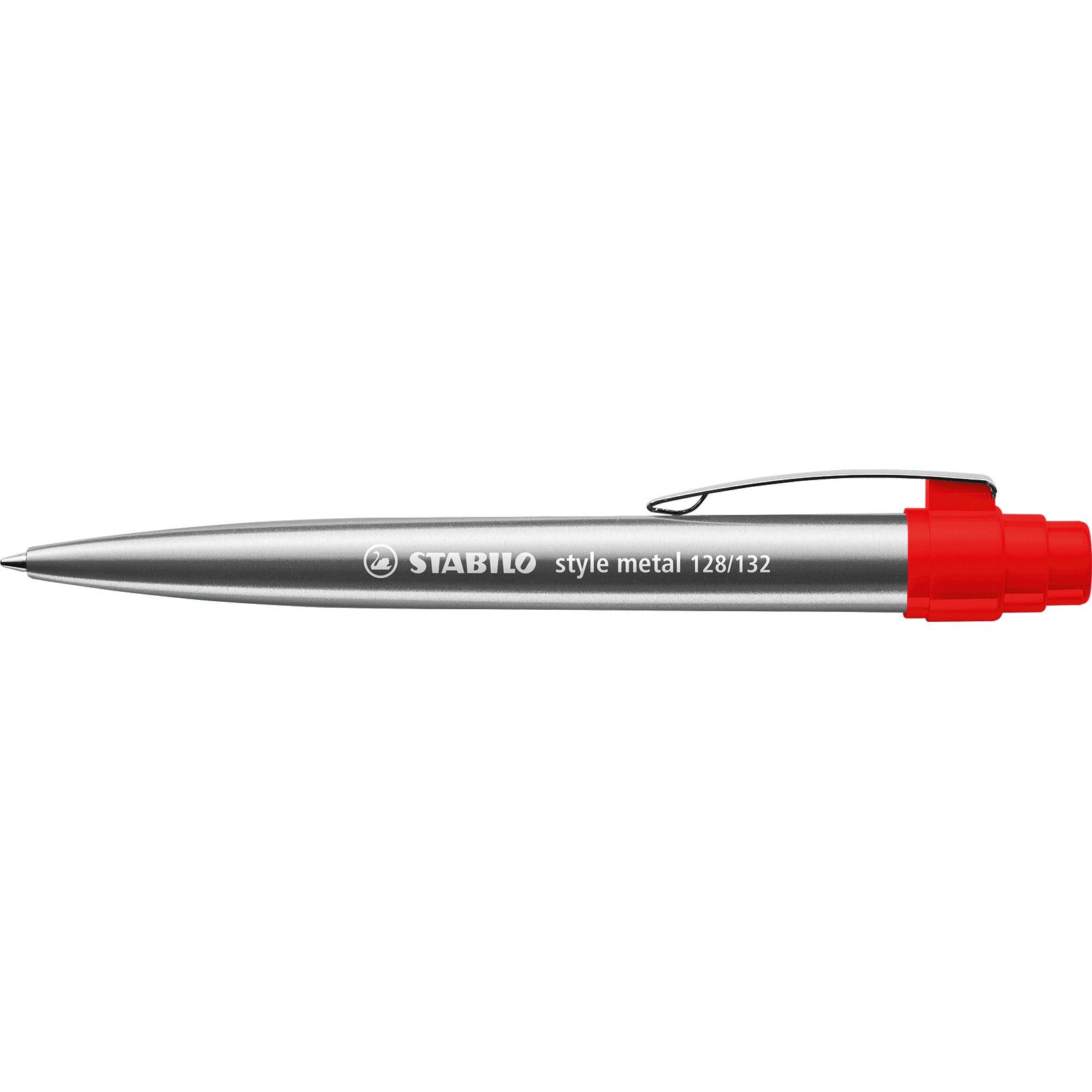 STABILO style metal Kugelschreiber - silber - rot-275