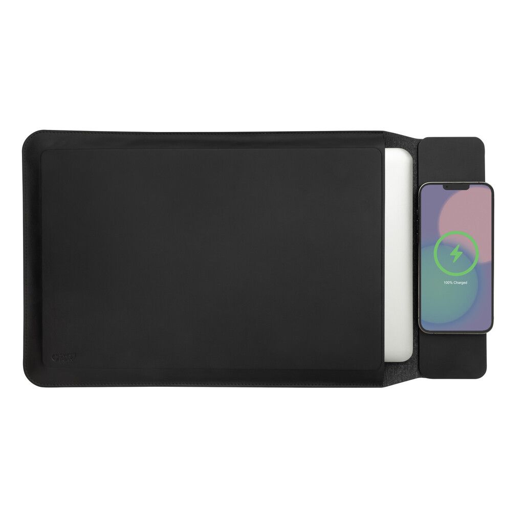 Swiss Peak magnet. 15,6" Laptop-Sleeve mit 15W Ladefunktion - schwarz-517