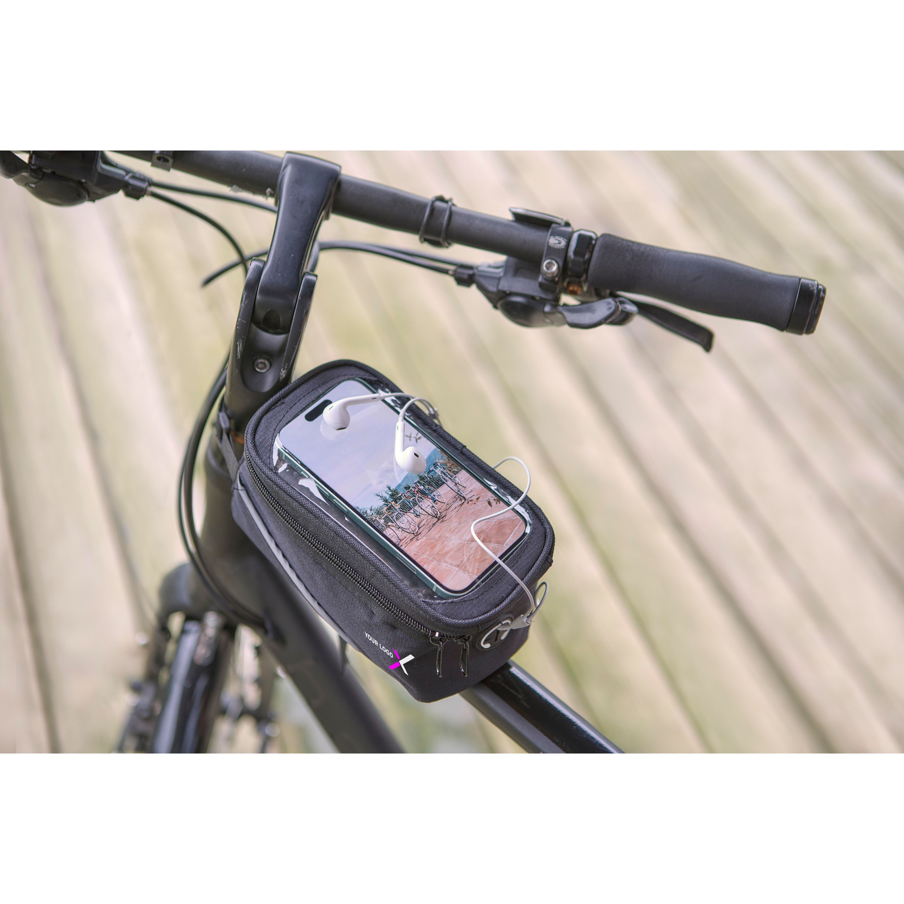 Fahrradlenkertasche aus Polyester (600D) Priya - schwarz-962