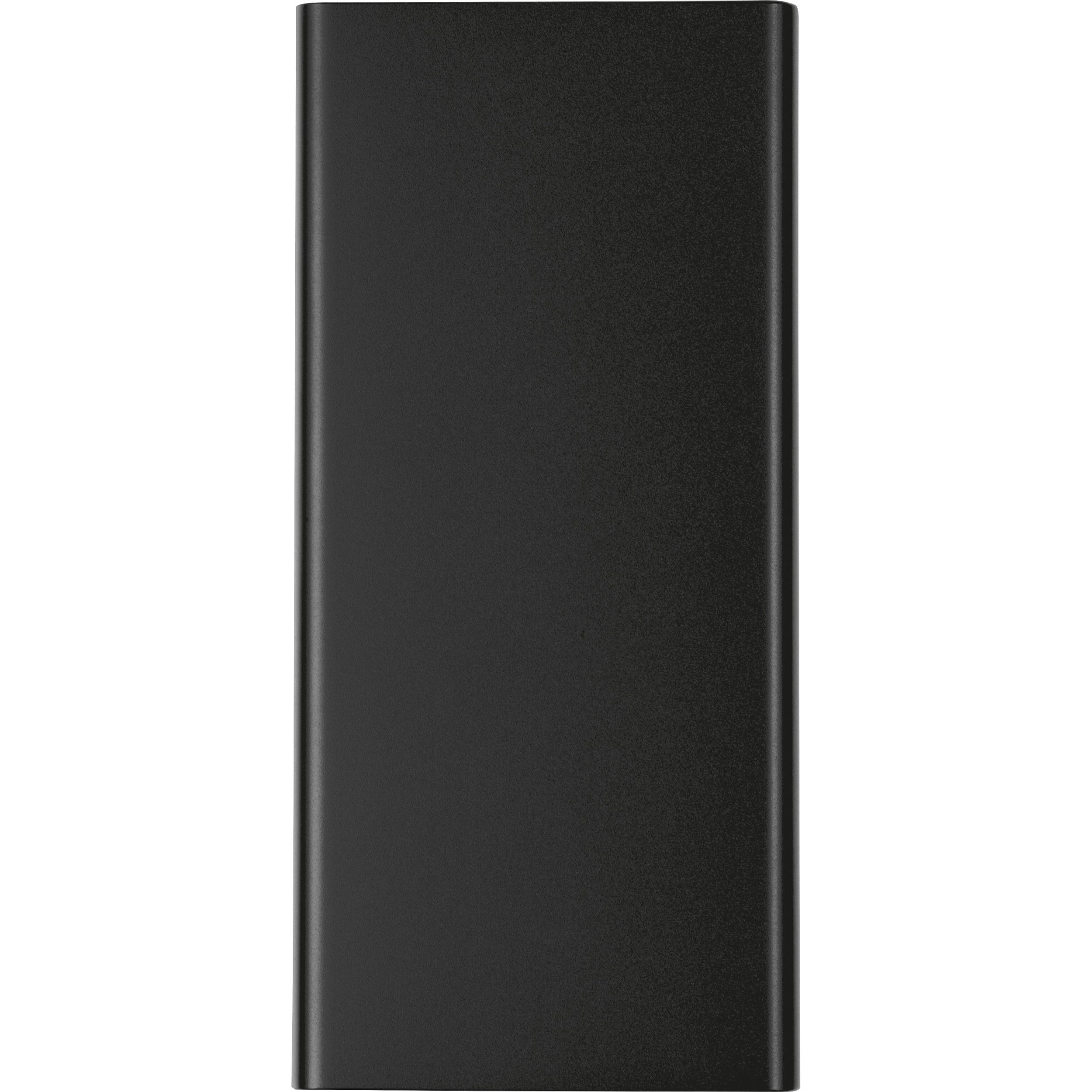 Powerbank aus recyceltem Aluminium 10.000 mAh  - schwarz-905