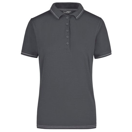 Ladies´ Elastic Polo - lime green - white-496