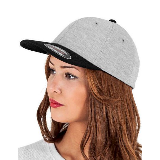 Flexfit Double Jersey 2-Tone Cap - grey - black-85