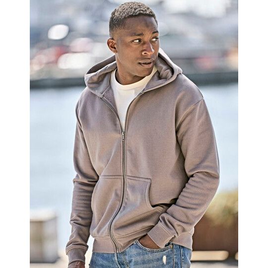 UNLABELED Hooded Full Zip Sweatshirt - powder grey-461