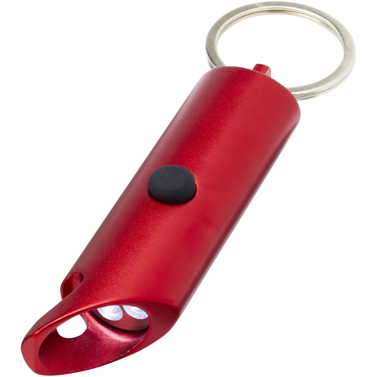 Flare IPX-LED-Lampe und Flaschenöffner aus recyceltem Aluminium mit Schlüsselanhänger - rot-71