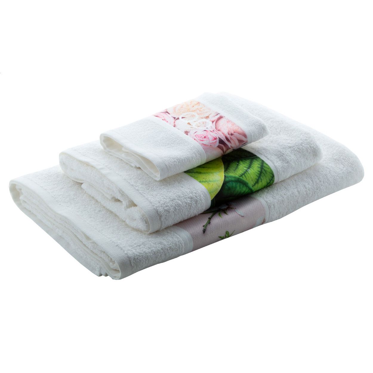 Tuch mit Sublimationsdruck Subowel L - weiß-949