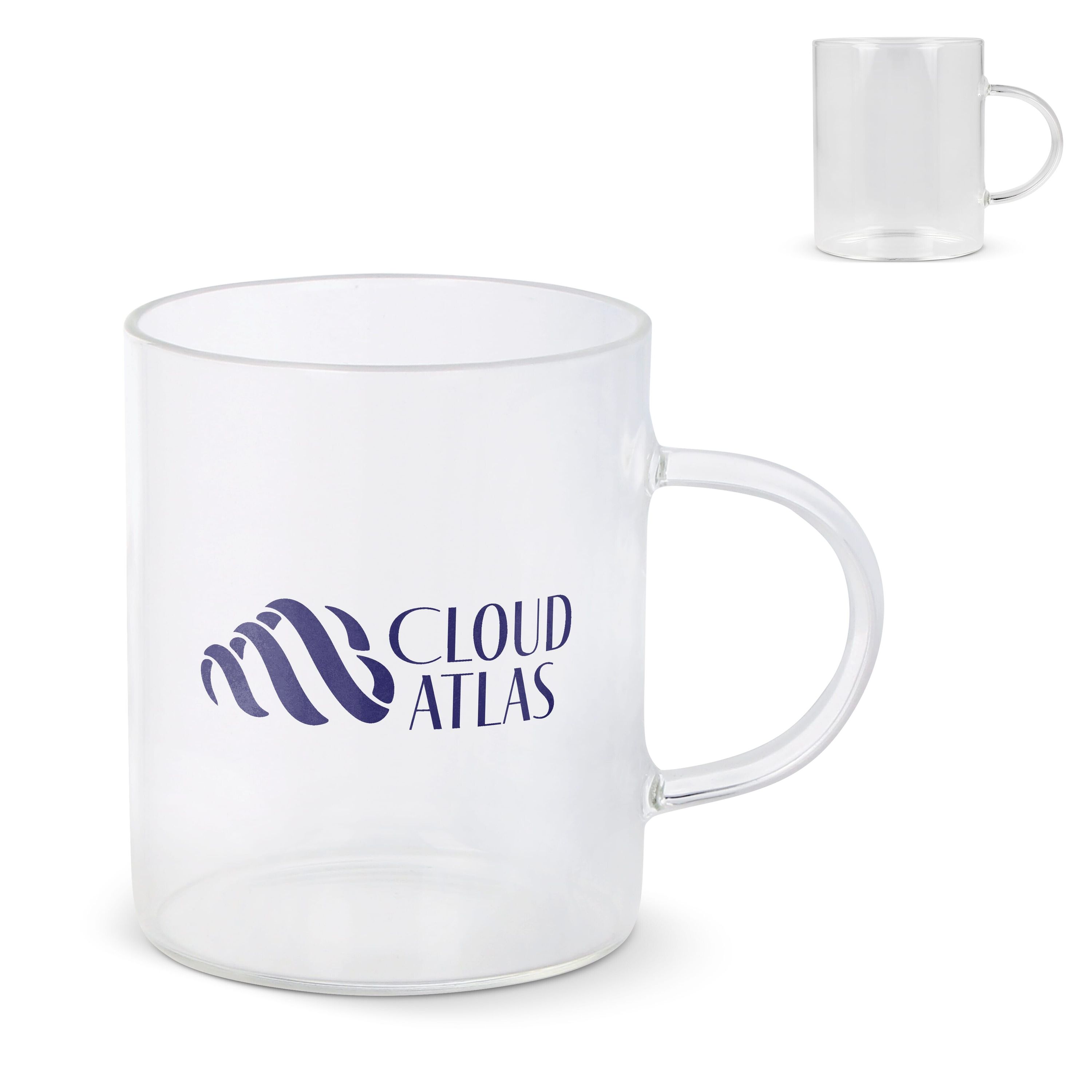 Kaffeeglas mit Henkel Vardez 180 ml - transparent-310