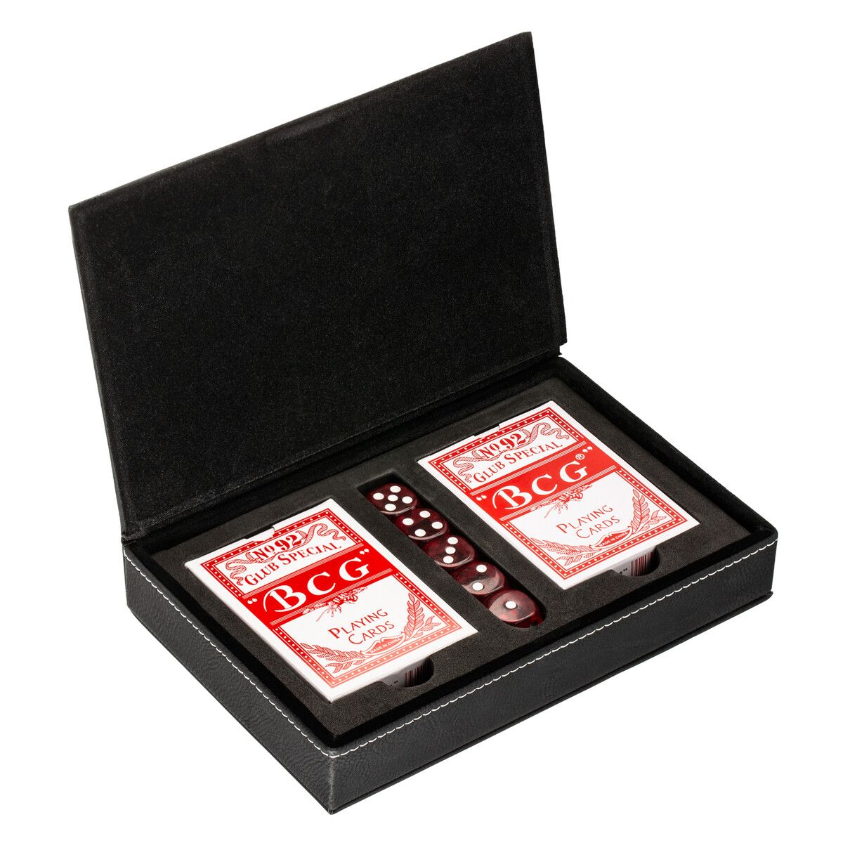 Spielkarten-Set mit Box RE98-SALAMINA - schwarz-371