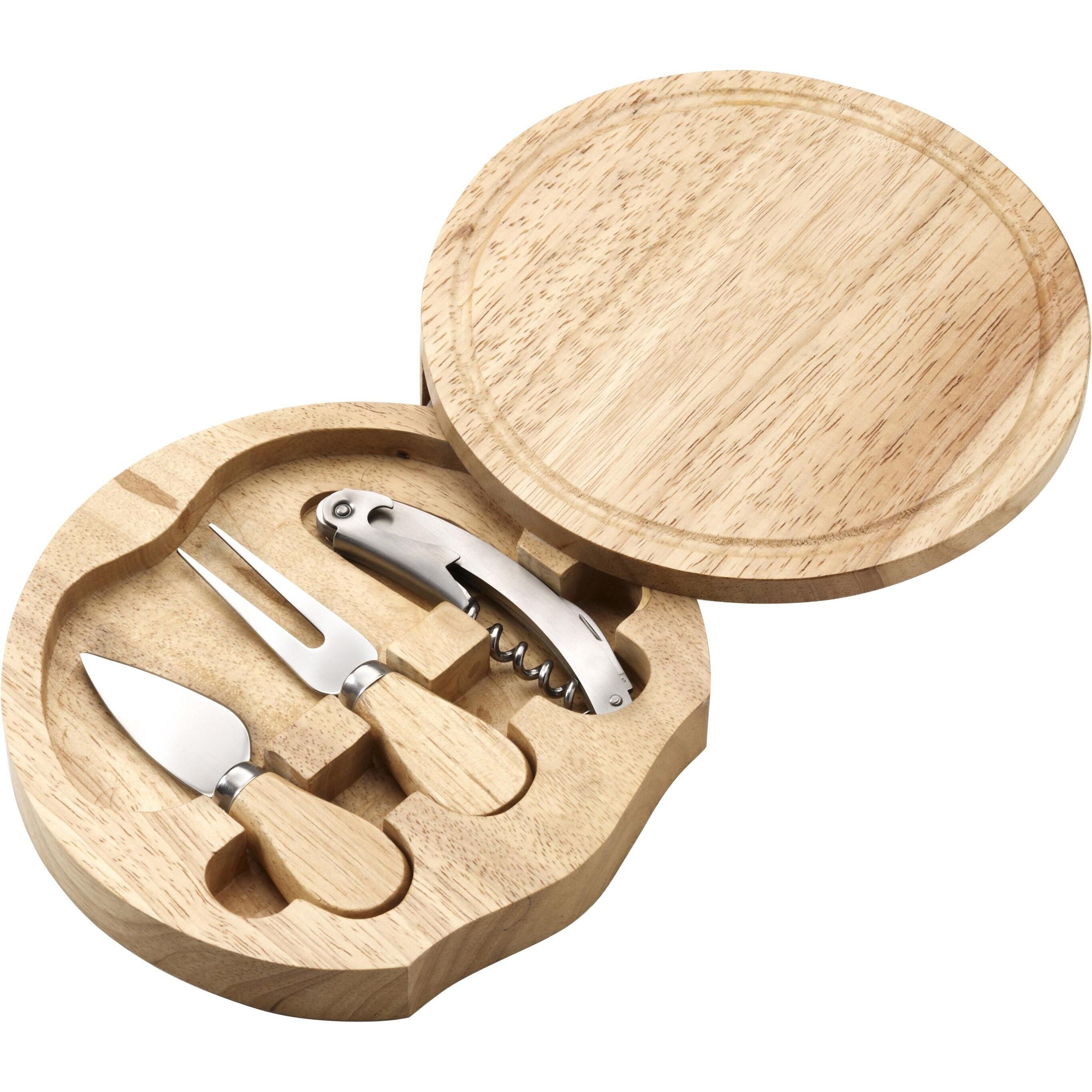 Käseset aus Holz Bellamy - braun-892