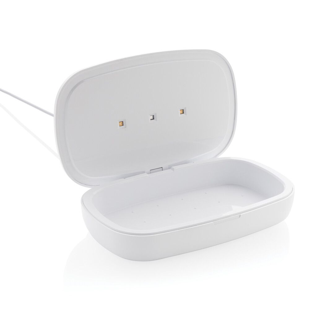 UV-C Sterilisations-Box mit 5W Wireless Charger - weiß-527