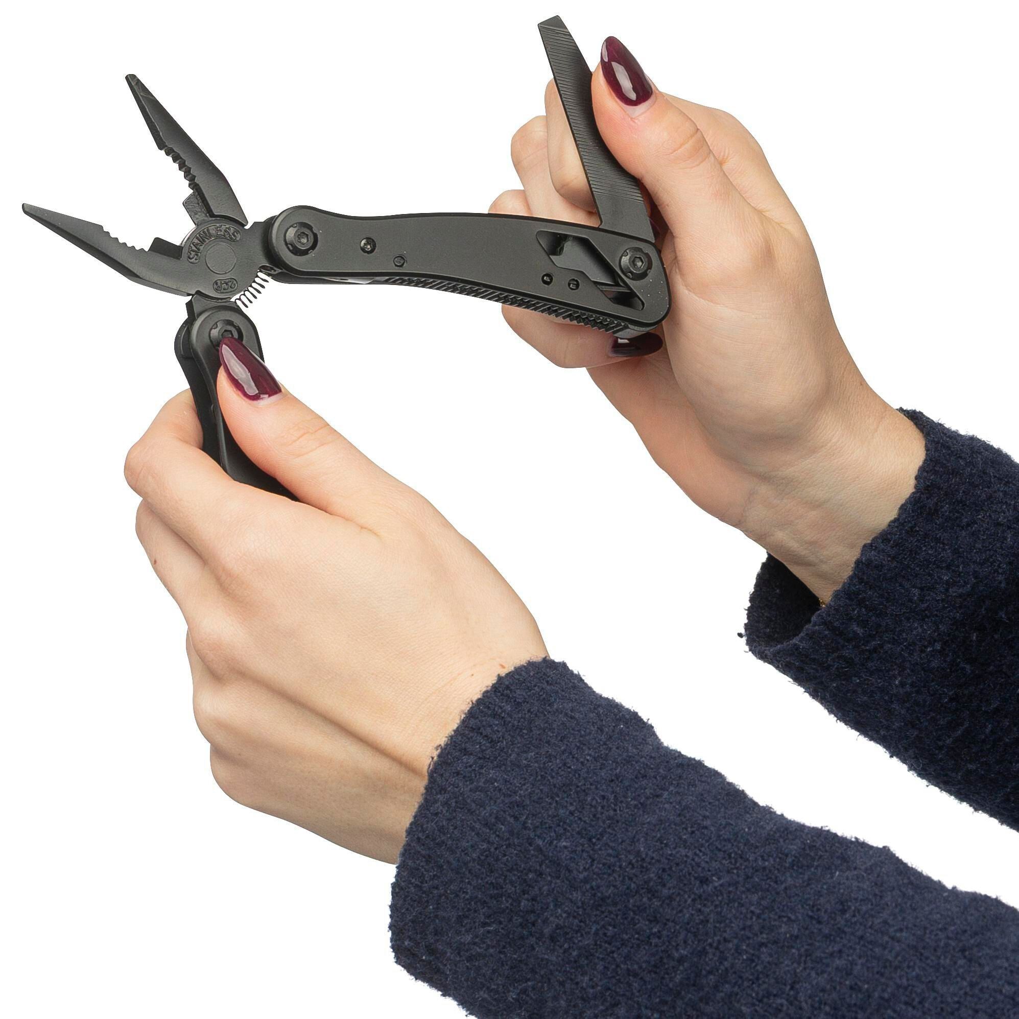 Schwarzes Aluminium-Multitool Ariane - schwarz-99
