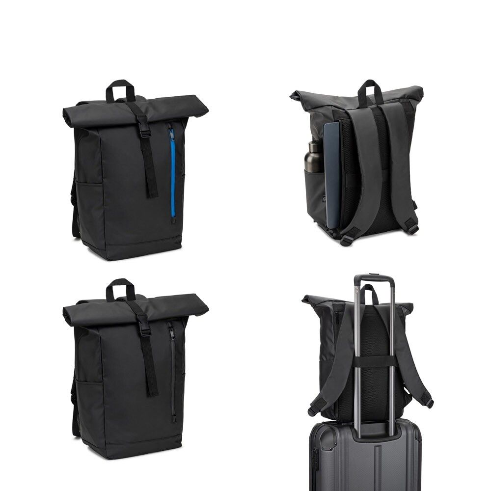 OSASCO BPACK Rolltop-Rucksack, Oberteil aufrollbar, Volumen anpassbar - königsblau-13