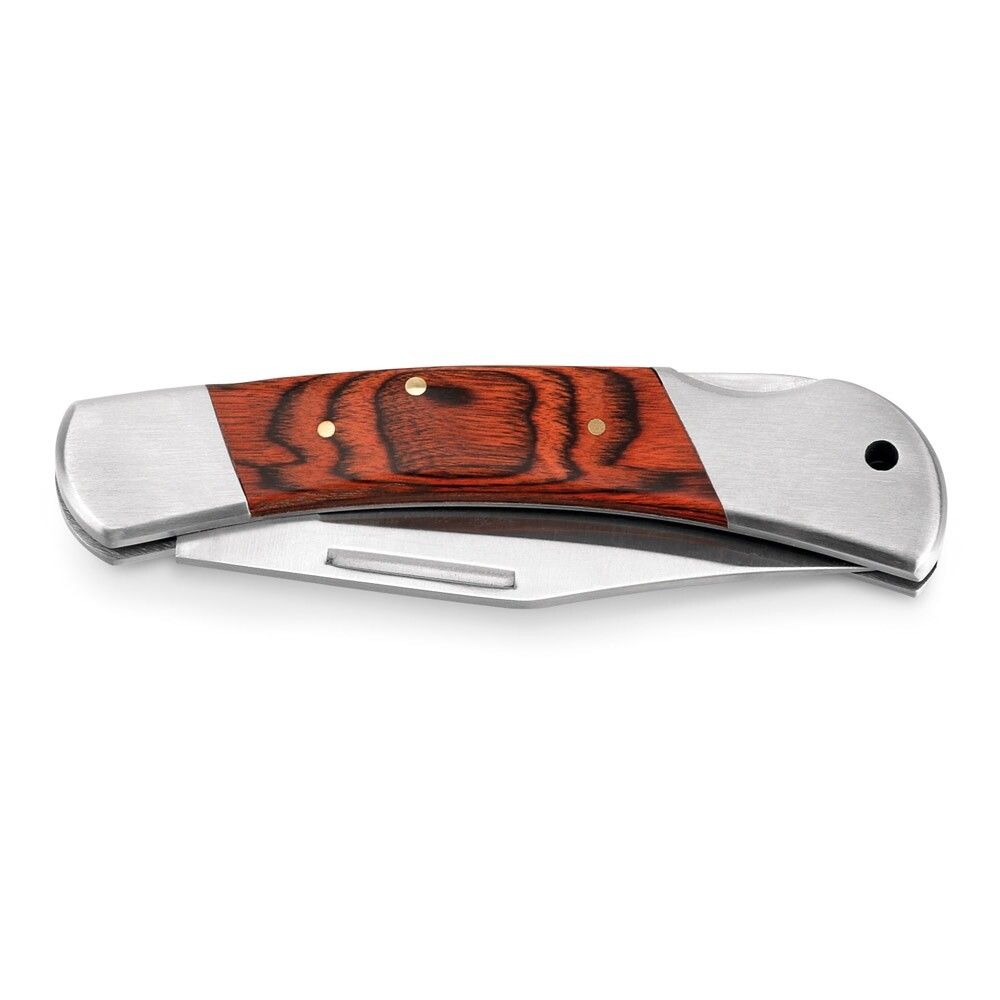 FALCON II Taschenmesser aus Edelstahl und Holz - natur - dunkel-151