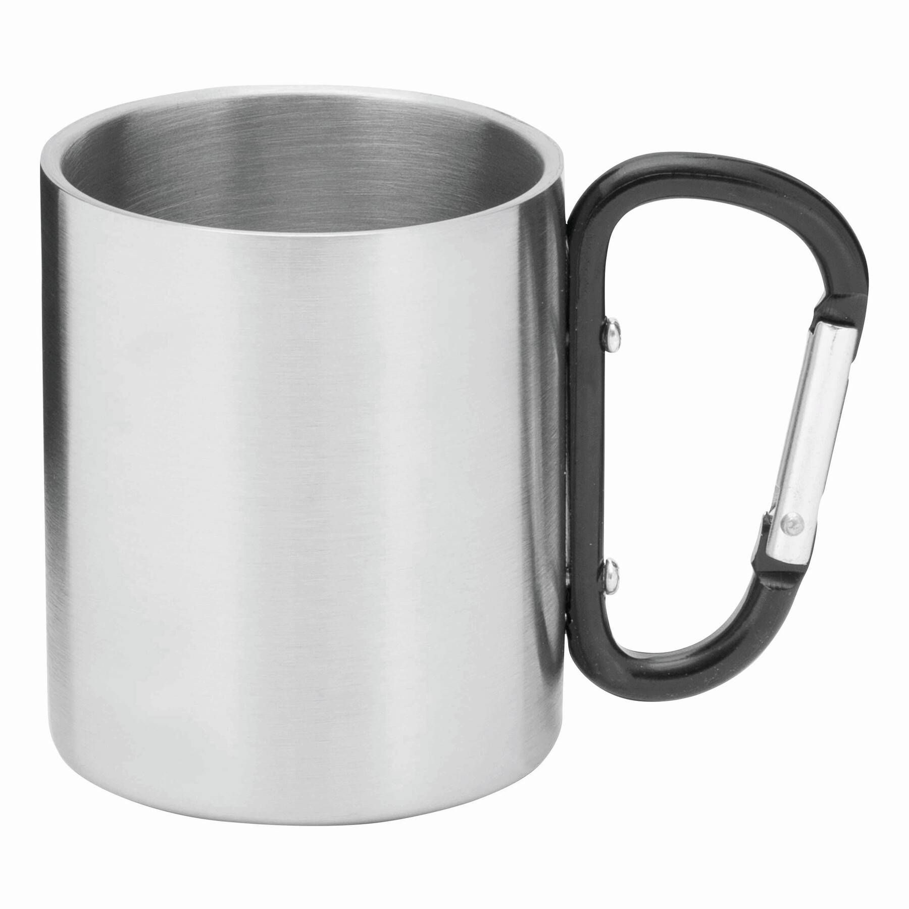 Edelstahl Becher HIKING DAY - schwarz - silber-587