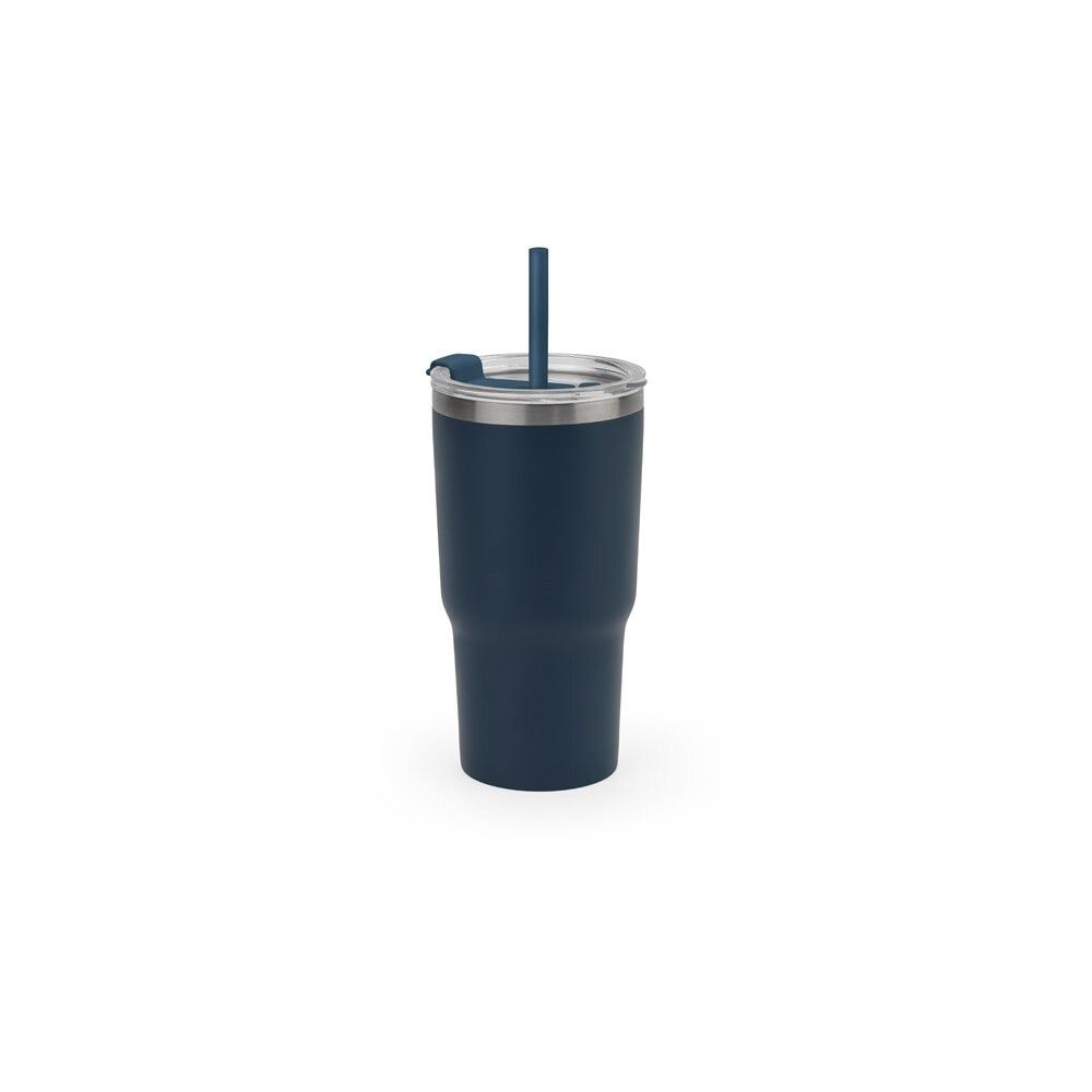 JOYNER M Kompakter Reisebecher aus Edelstahl (91 % recycelt) 600 ml - dunkelblau-377