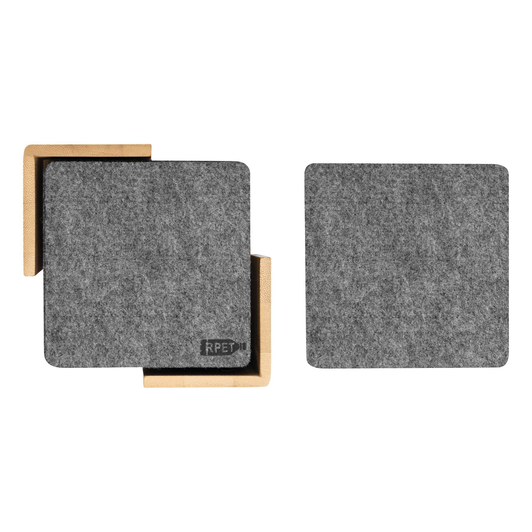 Filzuntersetzer ECO BASE - braun - grau-67