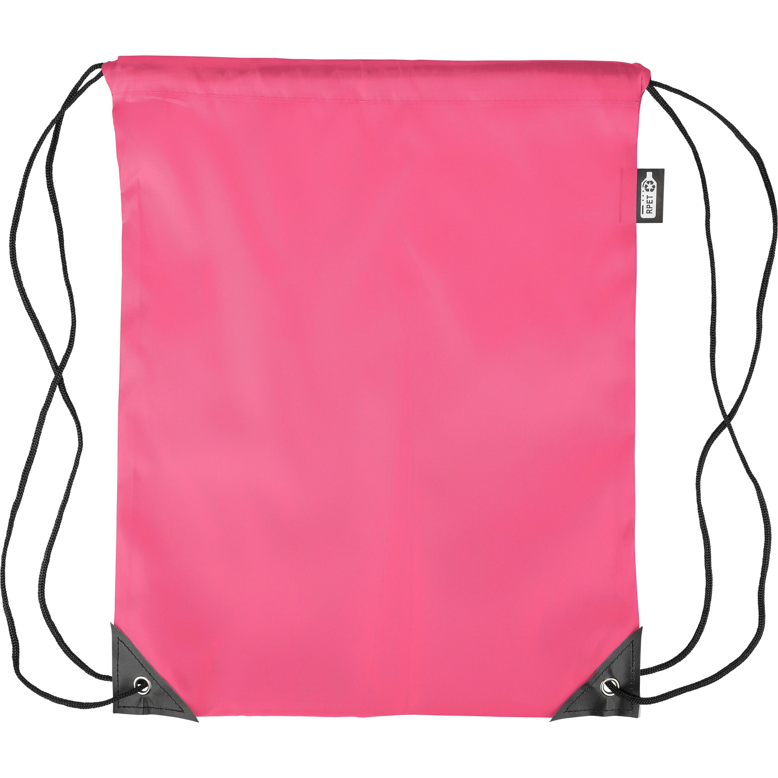 rPET 210D Polyester Rucksack mit Kordelzug Calix - rosa-144