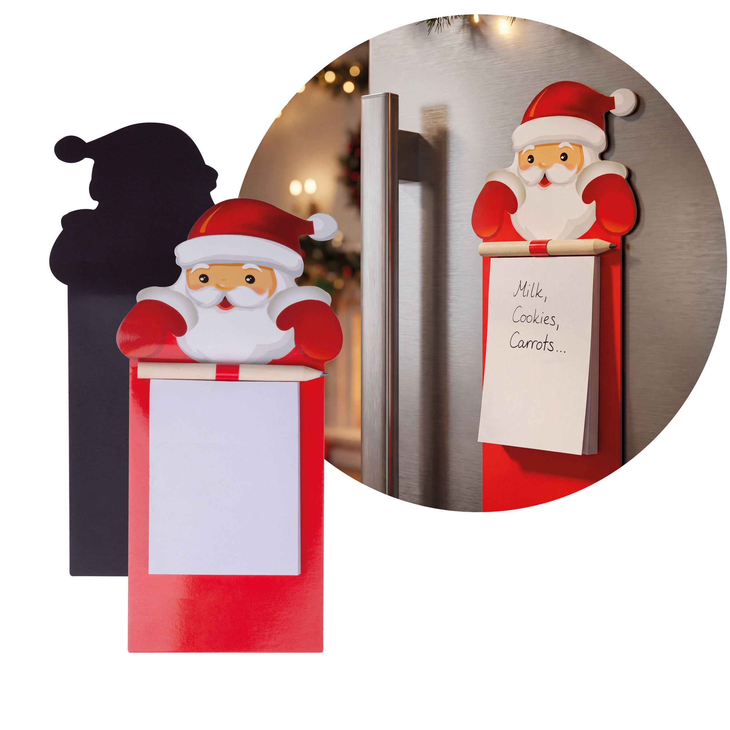 Weihnachts-Notizblock Victorville - rot-357