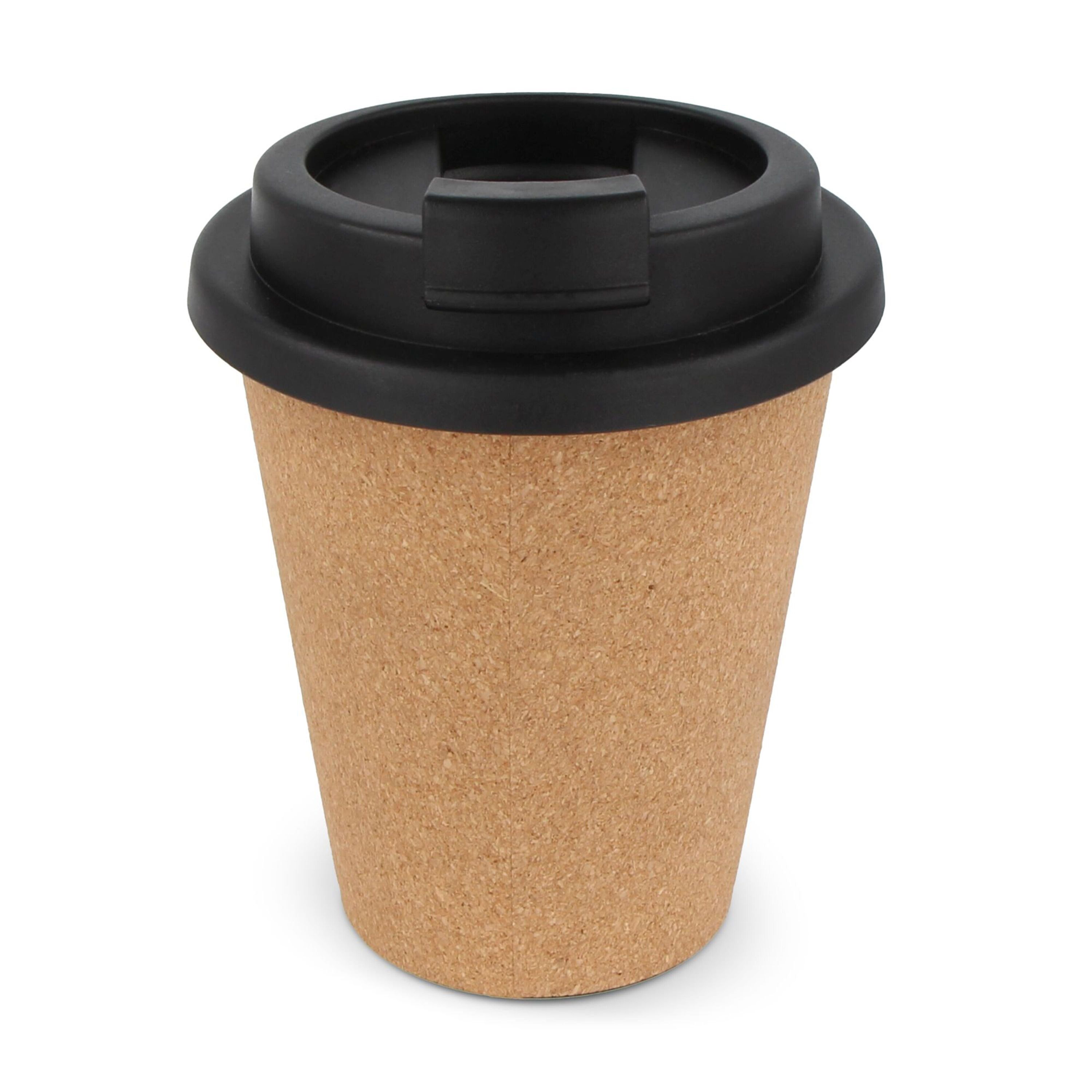 R-PP Kork Kaffeebecher 350 ml - schwarz-96