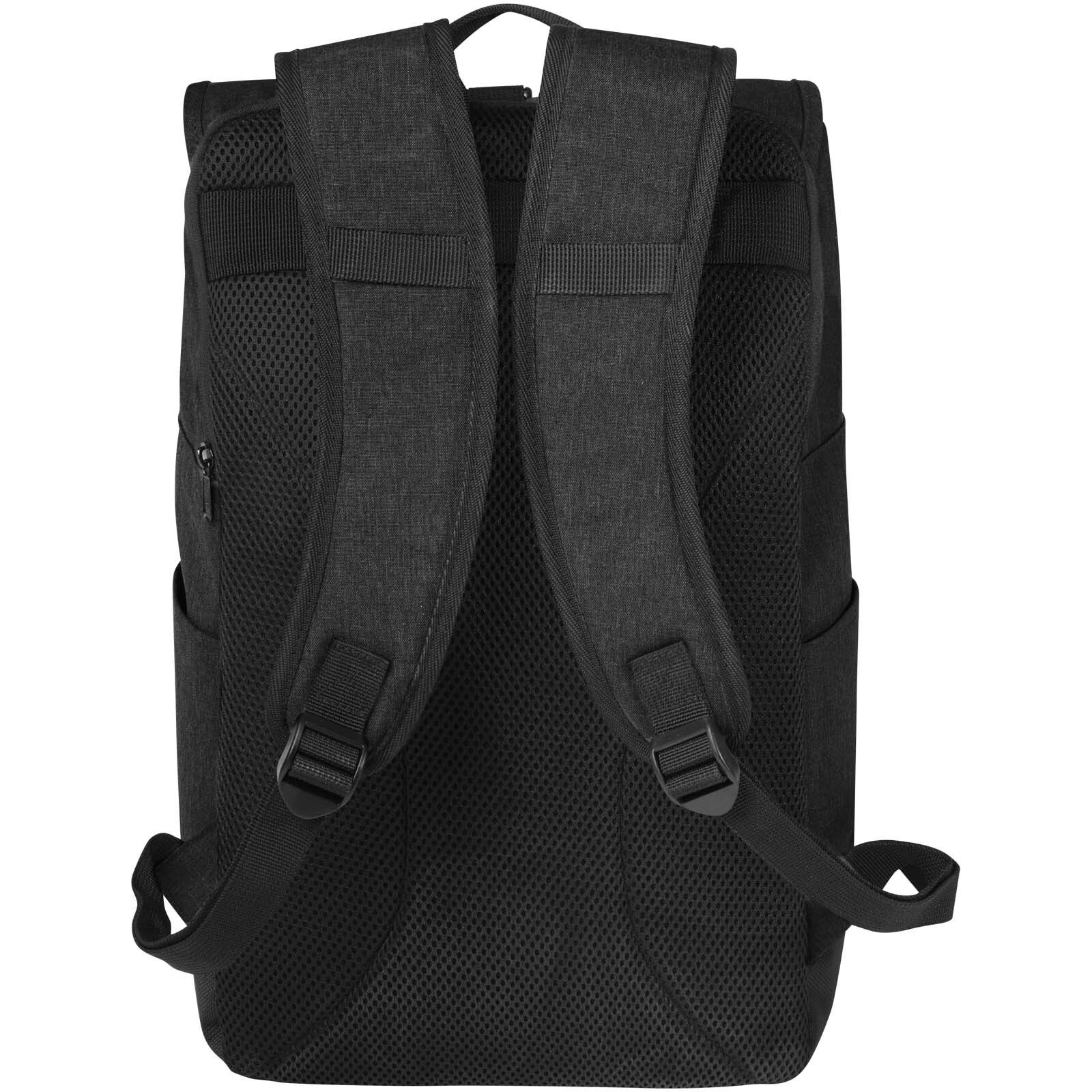 Libra 15,6" GRS recycelter Rolltop Laptop-Rucksack 12L - heather charcoal-598