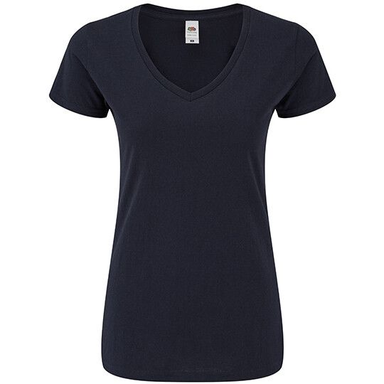 Ladies´ Iconic 150 V Neck T für Damen - deep navy-516