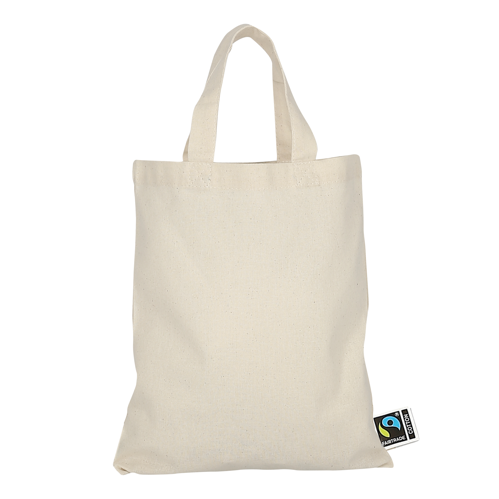 kleine Einkaufstasche Fairtrade-Baumwolle - natur-315