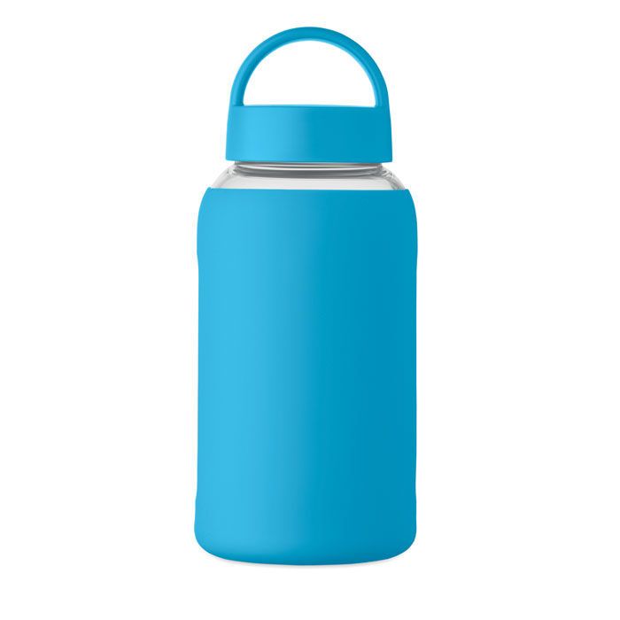 Flasche Borosilikatglas 600ml BORIS - türkis-475
