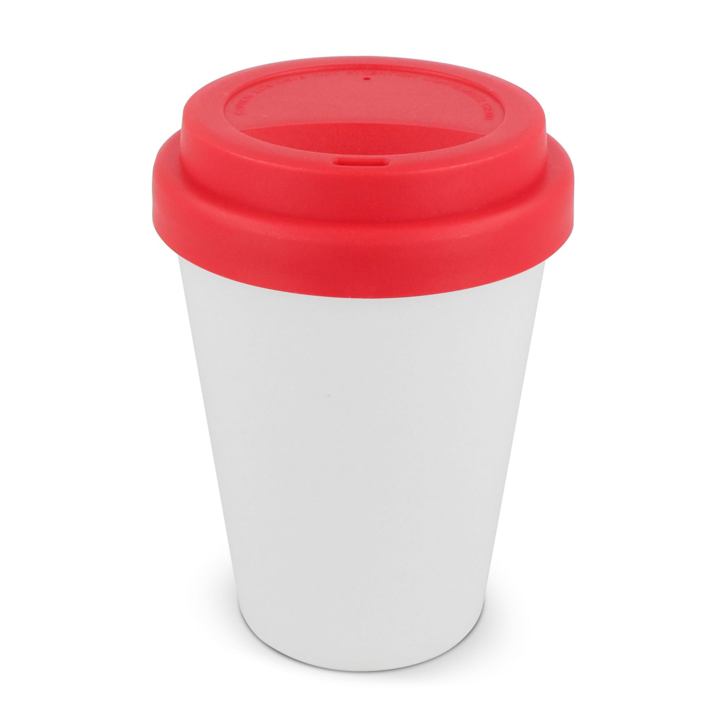 RPP Kaffeetasse Weißer Körper 250ml - weiss  -  rot-68