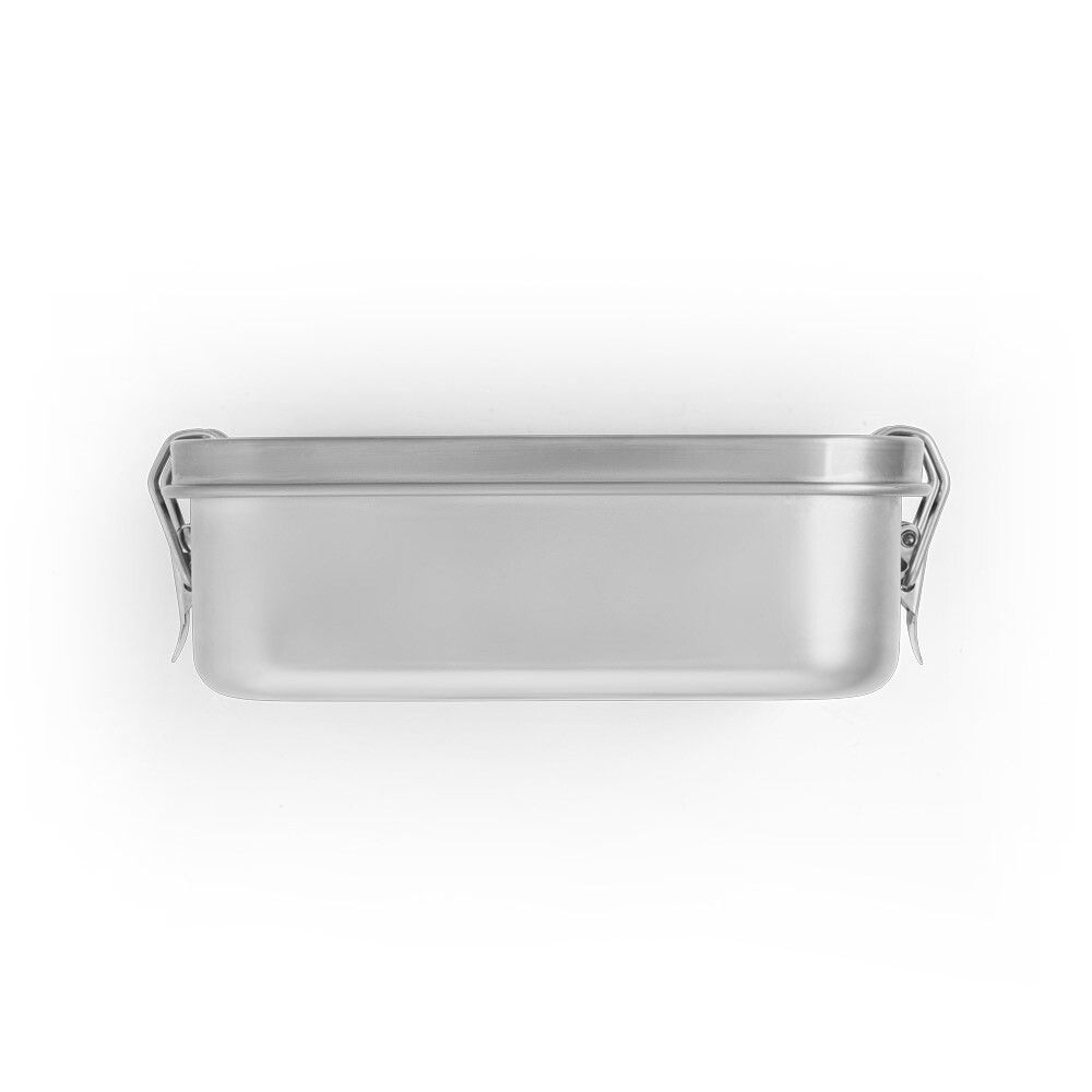 ALLSPICE Lunchbox. Robuste luftdichte Box aus (90% recyceltem) 750 mL - satinsilber-738