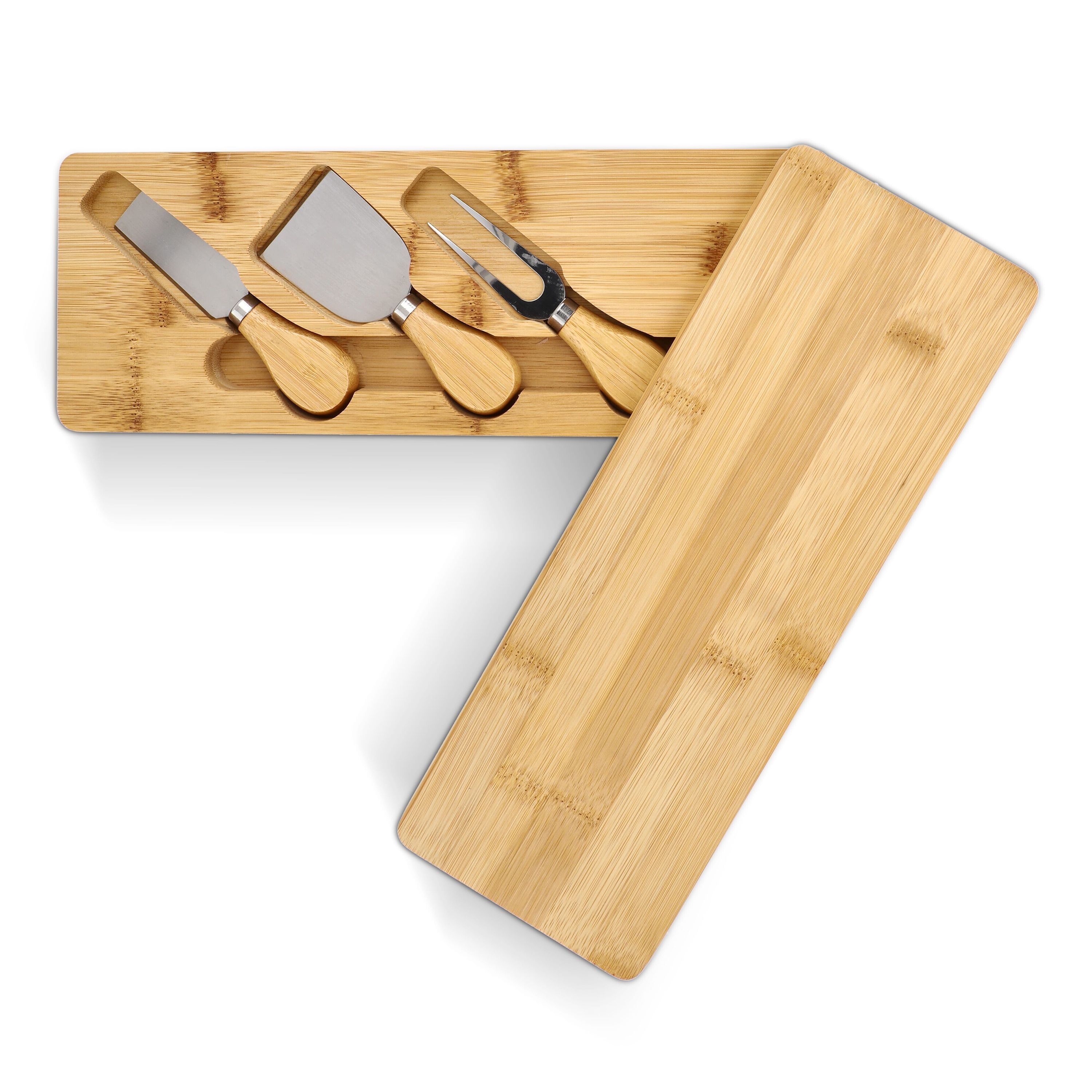 3er Bambus-Käse-Servier-Set - natur-618