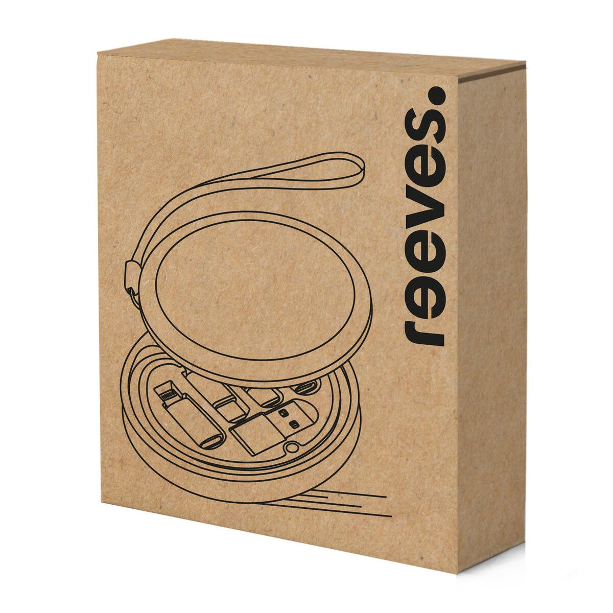 6-in-1 Ladekabel CONVERTICS BAMBOO - braun-663