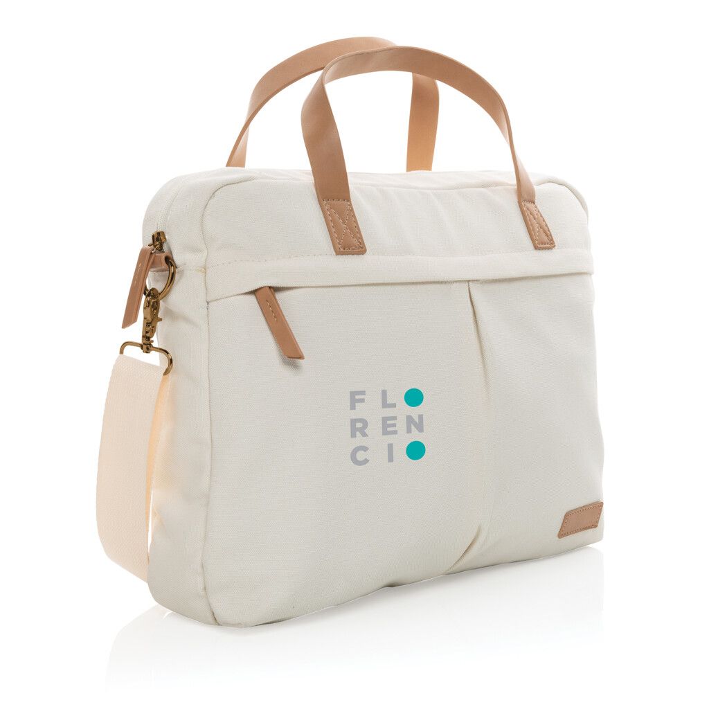 Impact AWARE™ 16 oz. rCanvas Laptop-Tasche - off white-611