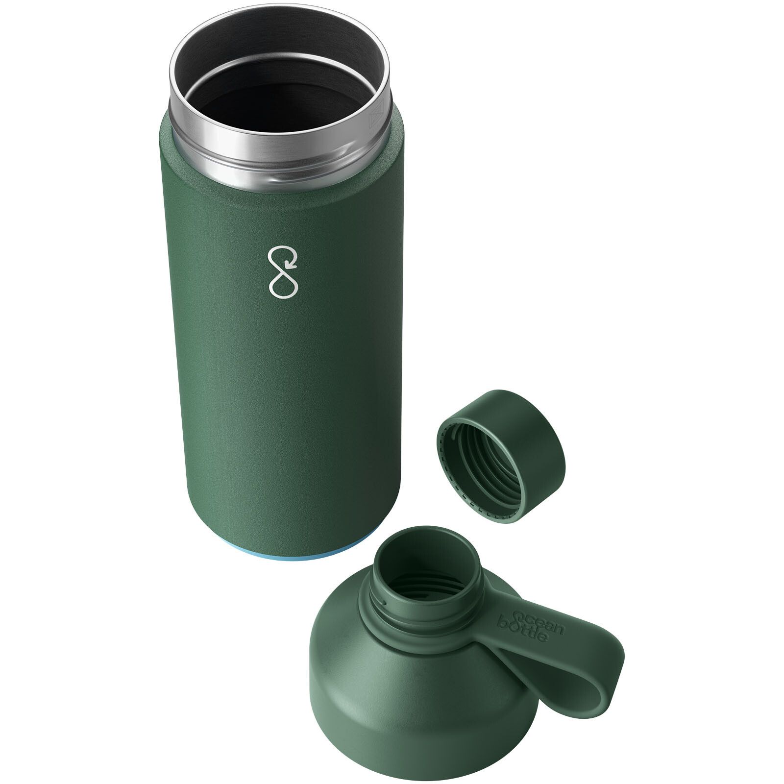Big Ocean Bottle 1 L vakuumisolierte Flasche - waldgrün-710