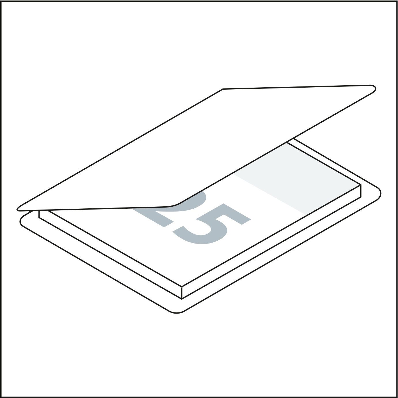 Haftnotizblock Multi-Card, Individuell, glänzend-990