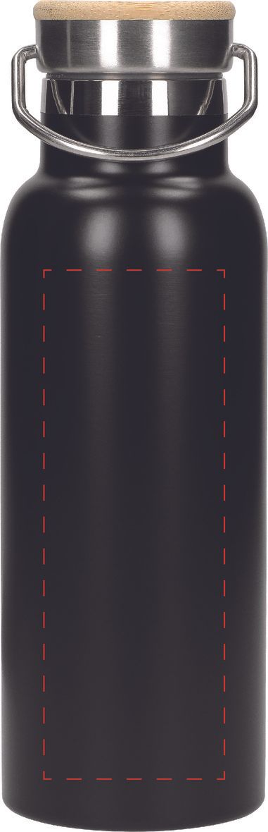 Veredelungsposition mittig auf Flasche