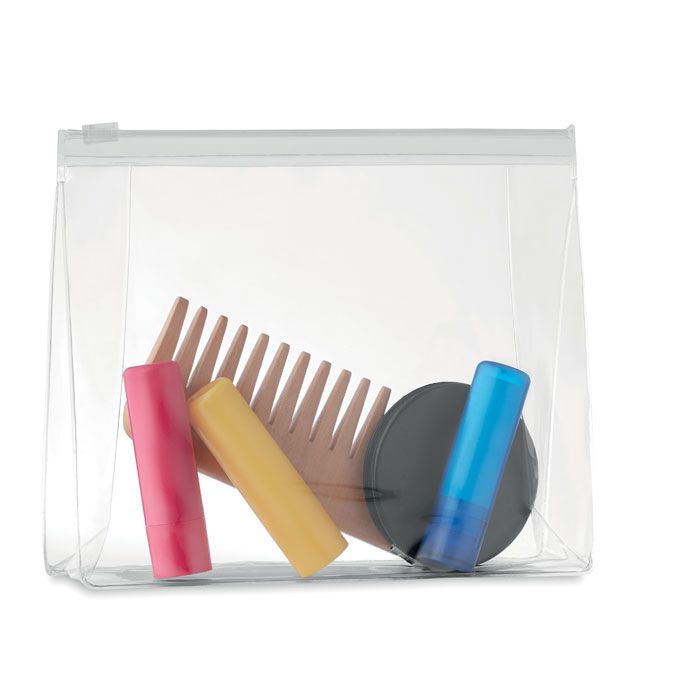 Kosmetiktasche COSMOBAG - transparent weiß-347
