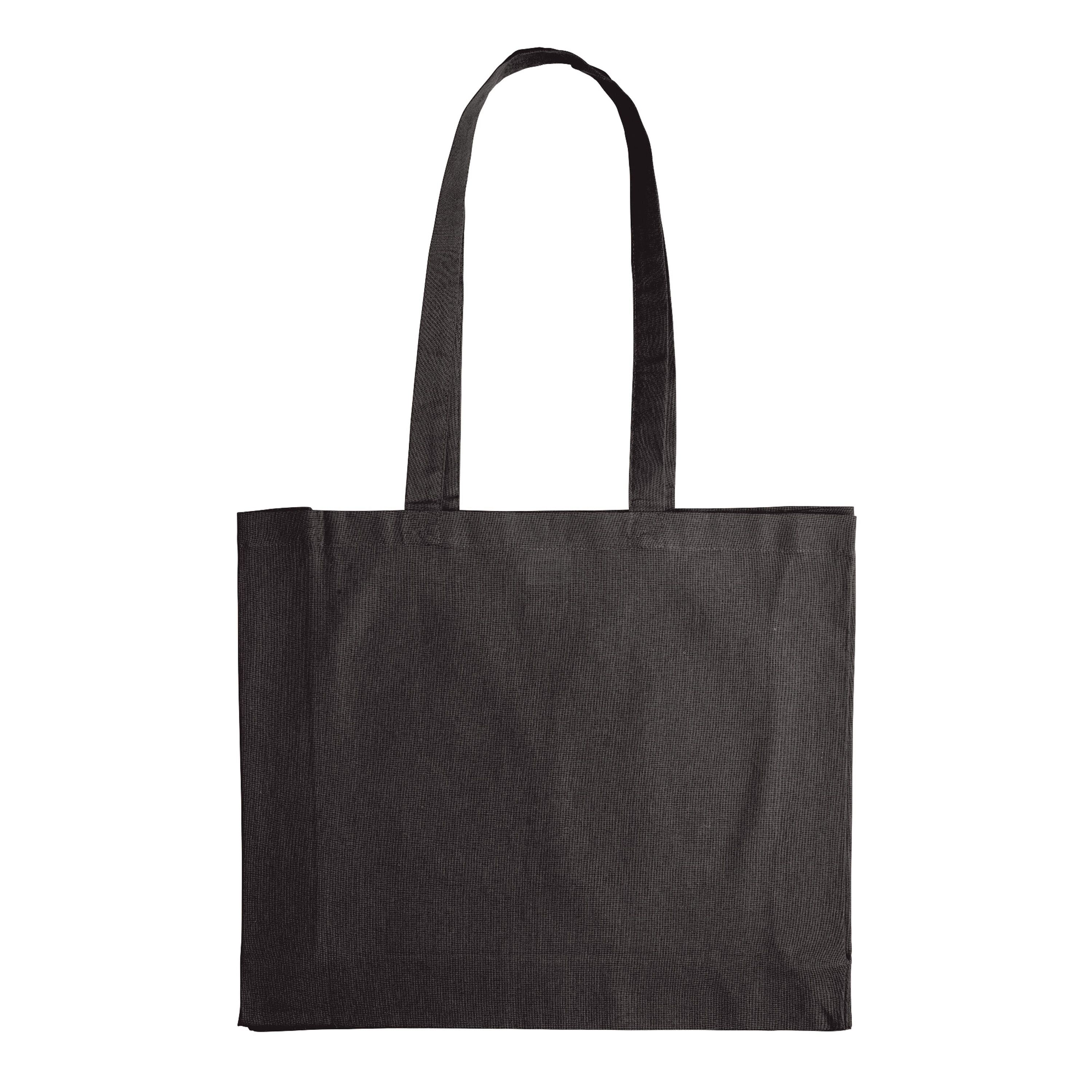 Umhängetasche baumwolle OEKO-TEX® 140g/m² 40x10x35cm - schwarz-134