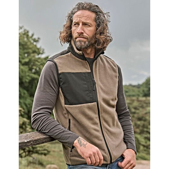 Mountain Fleece Bodywarmer - clay - black-722