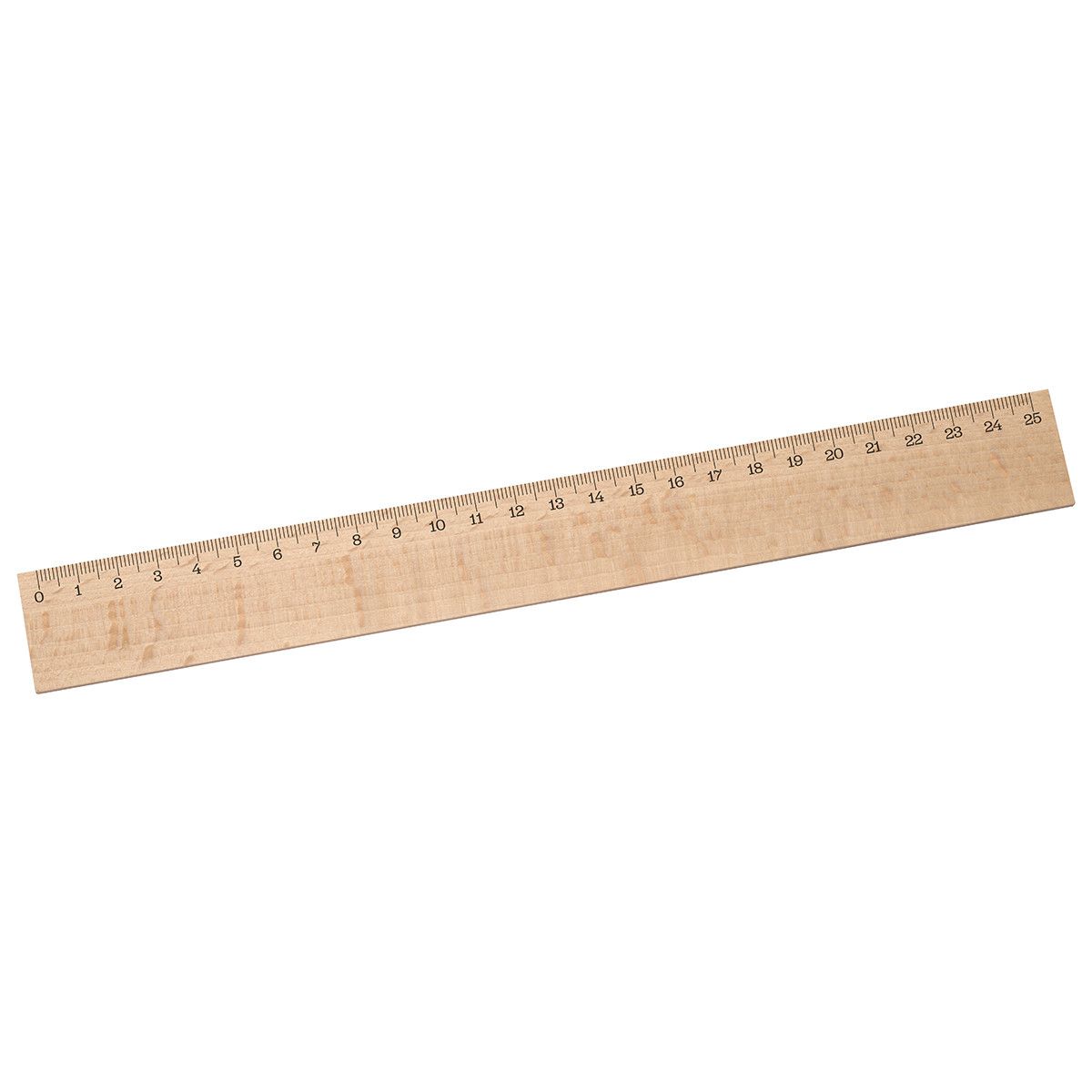 Lineal Holz 25 cm - beige-339